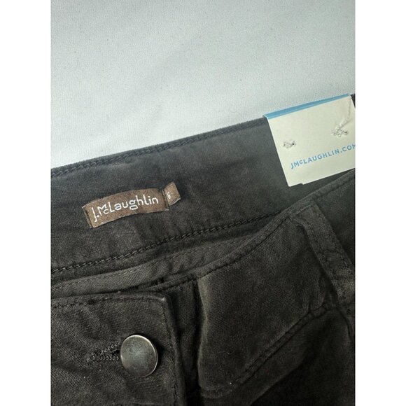NEW J. McLaughlin Womens Watson Velvet Pants Brown 6 Tapered - Picture 3 of 8